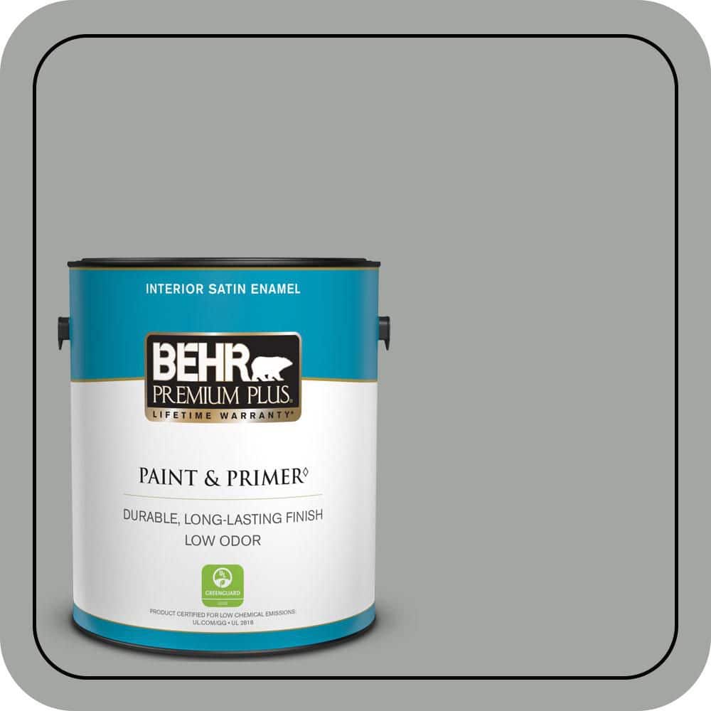 1 gal. #PPU25-04 Sharkskin Suit Satin Enamel Low Odor Interior Paint & Primer price history on PriceWatchPro