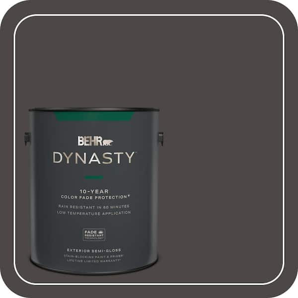 BEHR DYNASTY 1 gal. Home Decorators Collection #HDC-CL-14A Warm Onyx Semi-Gloss Exterior Stain-Blocking Paint & Primer