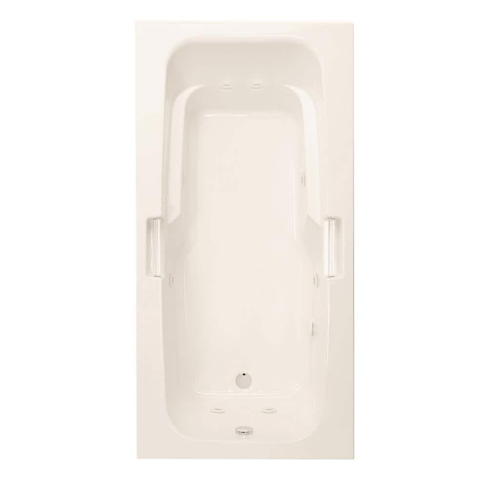 Montrose 72 in. x 36 in. Acrylic Reversible Drain Rectangular Drop-In Whirl