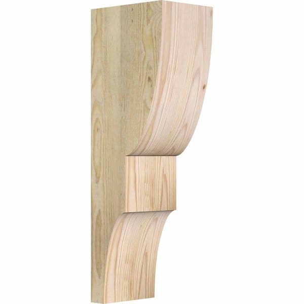 Ekena Millwork 6 in. x 8 in. x 24 in. Douglas Fir Ridgewood Rough Sawn Corbel