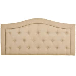 Beige Queen Upholstered Headboard