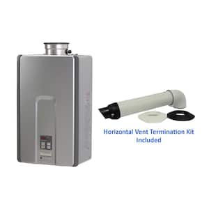 High Efficiency Plus 7.5 GPM Residential Natural Gas Interior Tankless Water Heater with 21 in. Vent Kit Bundle