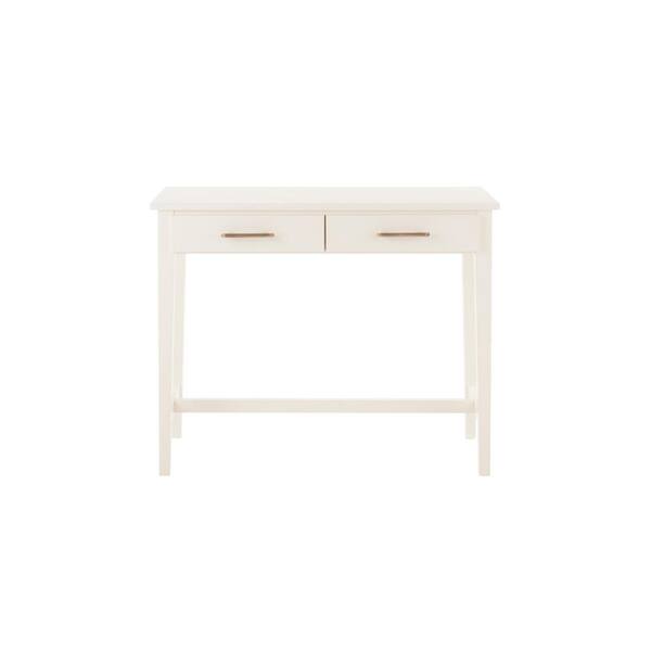 Home Decorators Collection Bellamy 38 in. Ivory Standard Rectangle Wood Console Table with Drawers