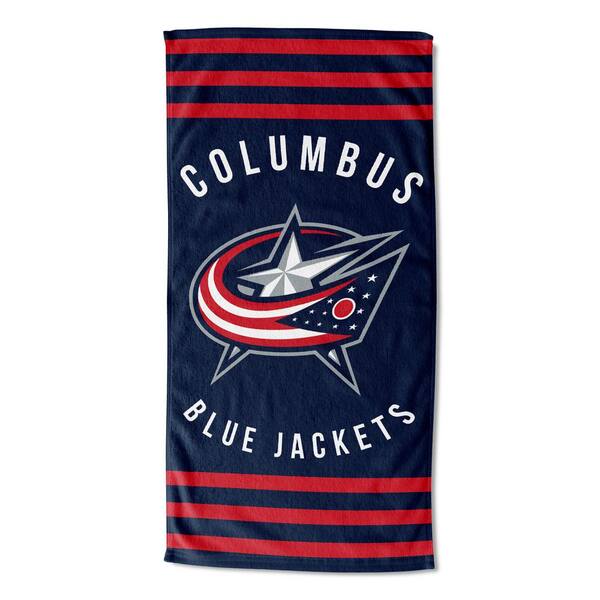 THE NORTHWEST GROUP Blue Jackets Stripes Multi Colored Beach Towel