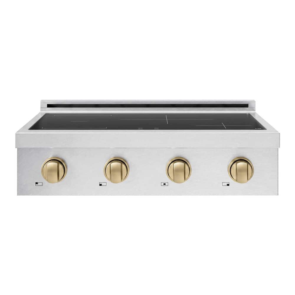 Autograph 30 in. Paramount Induction Rangetop with 4 Element Cooktop in Satin Stainless Steel and Champagne Bronze price history on PriceWatchPro