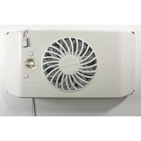 VIVOSUN 120 CFM Wall Mounted Quiet Smart Register Booster Fan with  Thermostat Control in White wal-VSF-R410-W - The Home Depot