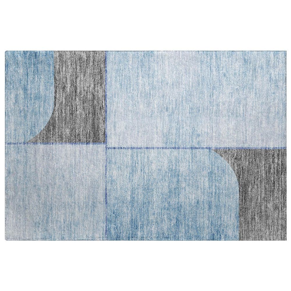 Dream Shag Premium Machine Washable Abstract ADS717 Sky 3 ft. x 4 ft. Area Rug price history on PriceWatchPro
