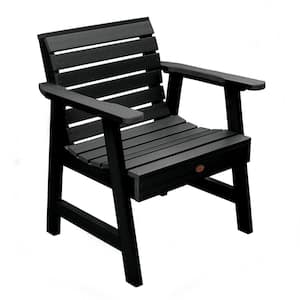 Weatherly Black Recycled Plastic Outdoor Garden Chair