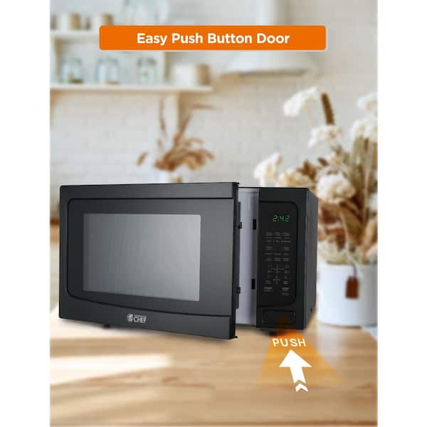 Commercial CHEF 0.6 cu. ft. Countertop Microwave Black CHM660B