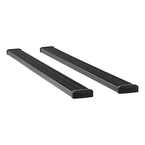 Grip Step Black Aluminum 114-In Wheel to Wheel Running Boards, Select Ford F-150 Extended Cab 8' Bed, Crew 6'6"