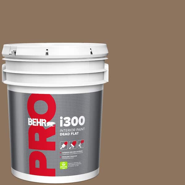 BEHR PRO 5 gal. #N260-6 Outdoor Cafe Dead Flat Interior Paint