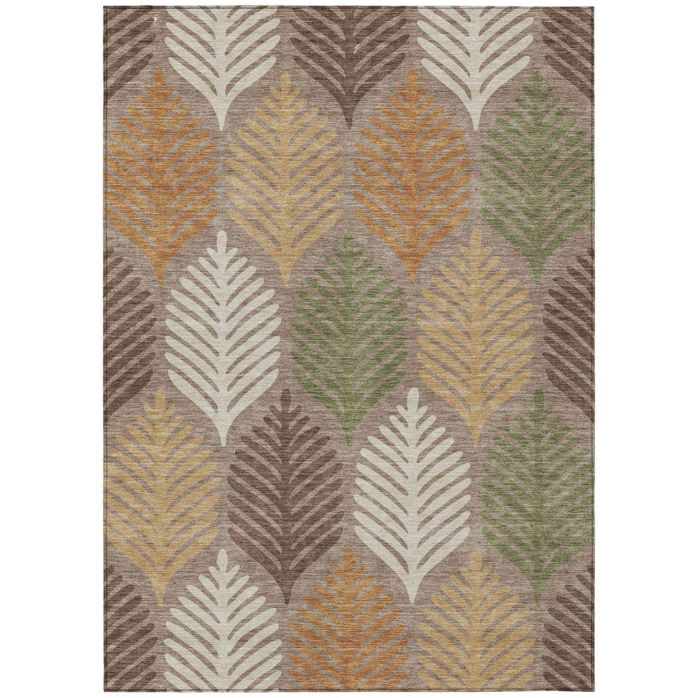 Chantille Machine Washable Indoor/Outdoor Abstract ACN2515 Taupe 5 ft. x 7 ft. 6 in. Area Rug price history on PriceWatchPro