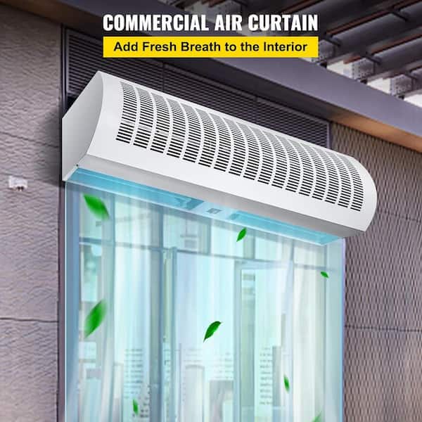 36 in. 2-Speed Air Curtain Wall Fan in White with 1372/1511 CFM 2 Limited  Switches Low Noise Indoor Air Curtain