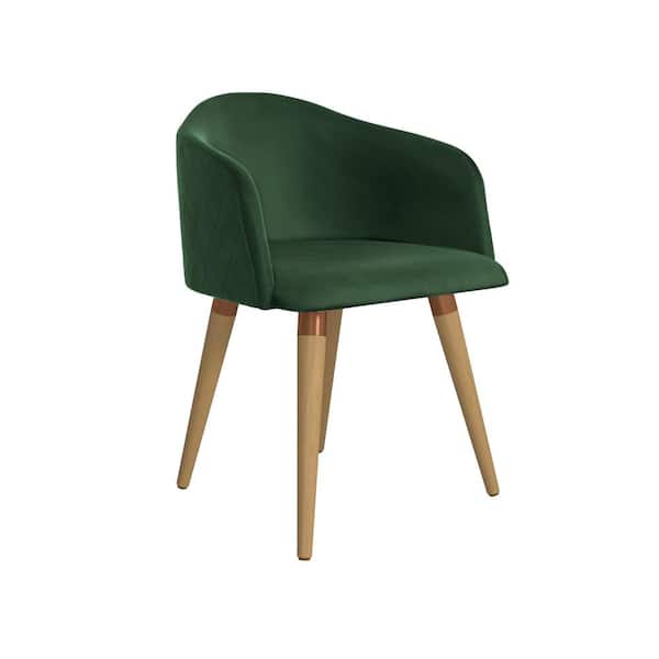 Luxor Scarsdale Green Velvet Matelass Accent Chair