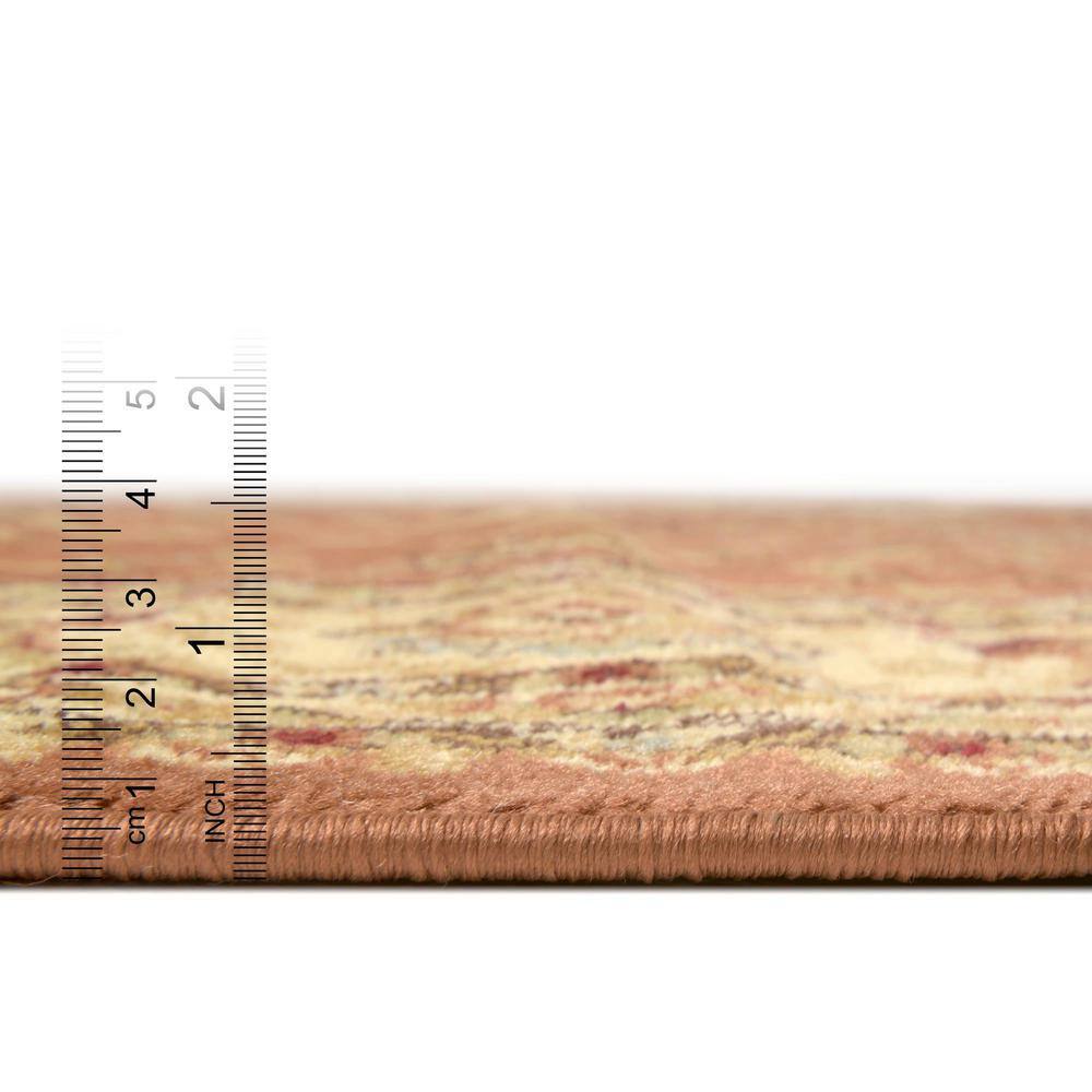 Aditi Brick Red Square Synthetic Easy-Care Rug - 4' x 4'