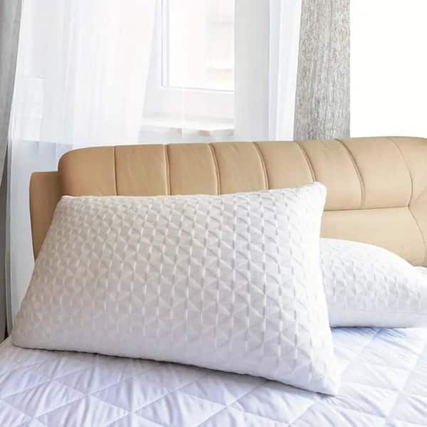 1Pc 60x40cm Bamboo Fiber Pillow Health Care Comfortable Bed