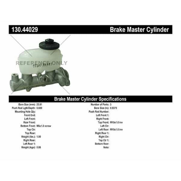 Centric Parts Brake Master Cylinder 2000-2001 Toyota Solara 2.2L