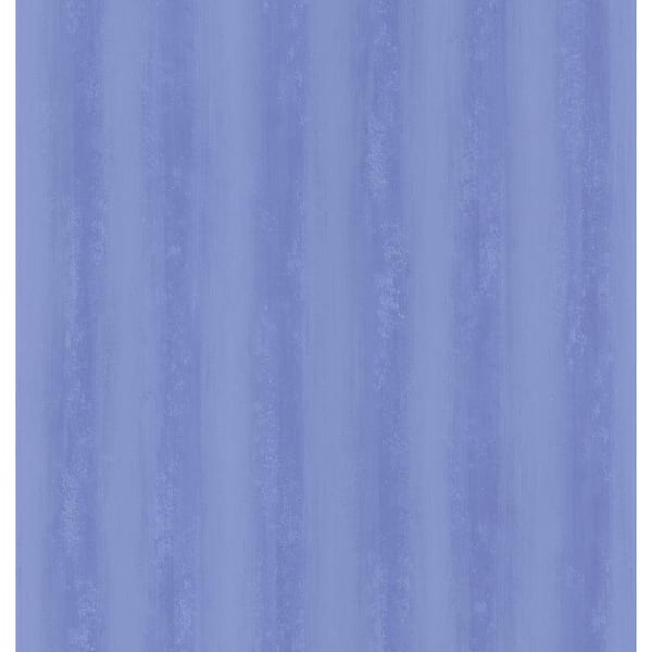Brewster Destinations by the Shore Blue Brushy Stripe Wallpaper Sample