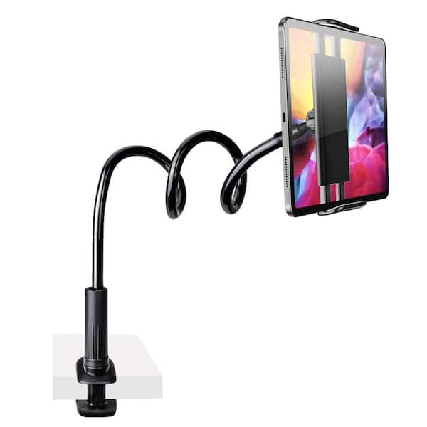 Adjustable Tablet Stand Holder with 33 in. Long Gooseneck for iPad Kindle Reading in Bed Fits 4.7-10.5 Devices