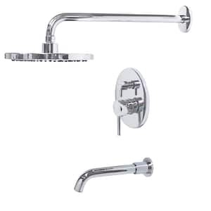 RADIANCE Single Handle 1 -Spray Tub and Shower Faucet 2.5 GPM in. Chrome Valve Included