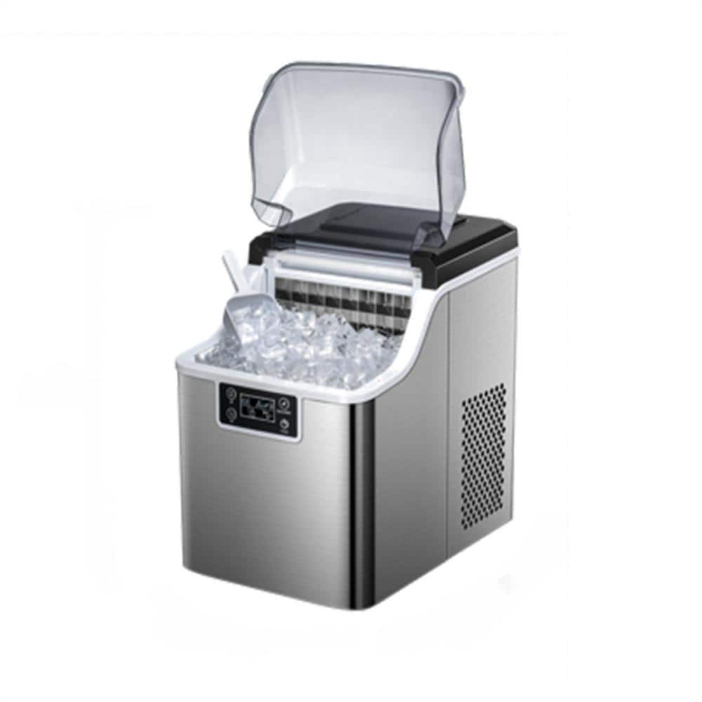 10 in. 44 lb. Countertop or Freestanding Portable Ice Maker Half Size Cube Ice in Silver price history on PriceWatchPro