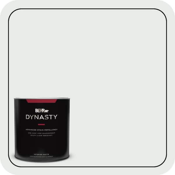 BEHR DYNASTY 1 qt. #BL-W5 Dusting Powder Matte Interior Stain-Blocking Paint & Primer