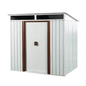 6 ft. x 5 ft. Outdoor Metal Storage Shed with Metal Floor Base (30 sq. ft.)
