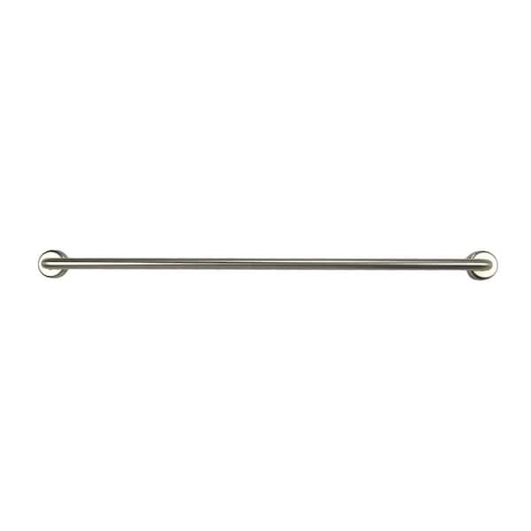 48 in. x 1.25 in. Concealed Screw Twist Fit Cover Grab Bar with EZ Clean Rubber Nubby Grips
