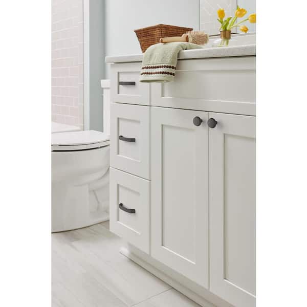 Premise 3-3/4 in. (96mm) Modern Matte Black Arch Cabinet Pull