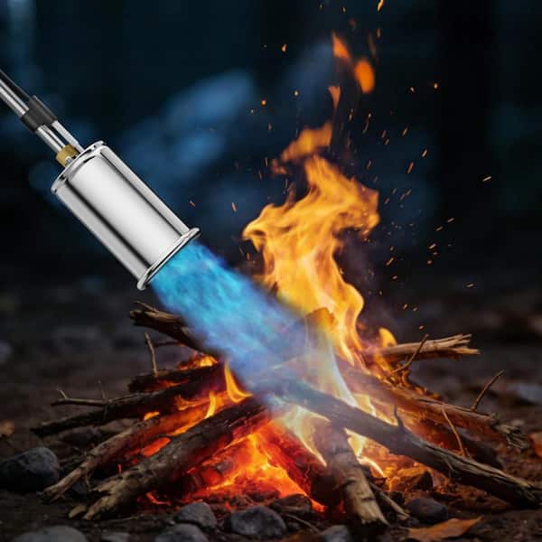 hcman 30 in. Detachable Propane Torch Weed Burner for Garden, Wood
