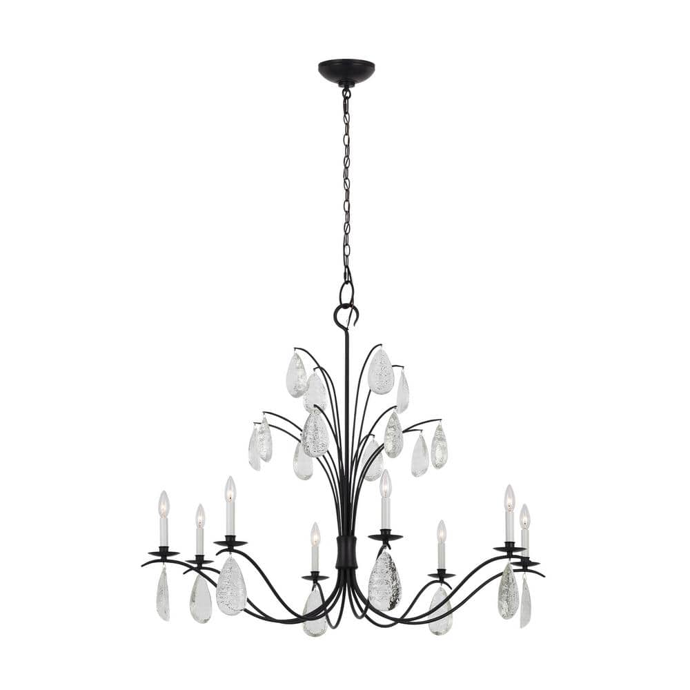Shannon Aged Iron 8-Light Candle Style Chandelier