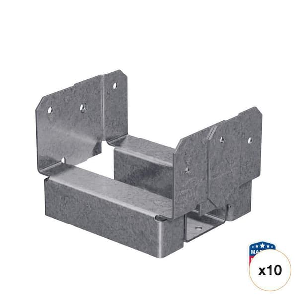 ABA ZMAX Galvanized Adjustable Standoff Post Base for 4x4 Lumber