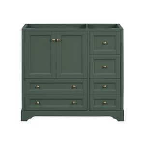 36 in. Bath Vanity Cabinet without Top in Green Unassembled