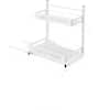 Dyiom Under Sink Storage Cabinet, Pull Out Cabinet Storage Cabinet 2 Tier  Slide Out Sliding Shelf Storage Cabinet (White) B0BKVD6YNW - The Home Depot