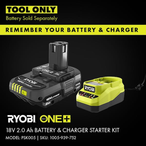 Ryobi 18-Volt Cordless Compact Glue Gun Combo Kit with Battery and Charger (No Retail Packaging, Comes in Bulk Packaging)