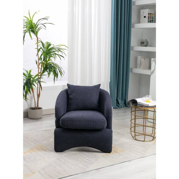 Navy best sale blue armchair