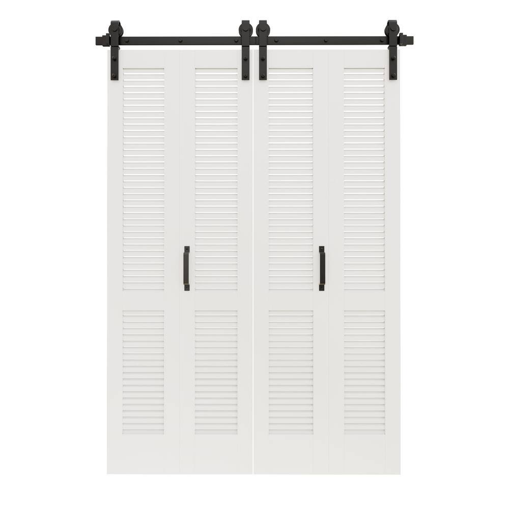 ARK DESIGN 50 in. x 84 in. Solid Core Composite MDF White Finished ...