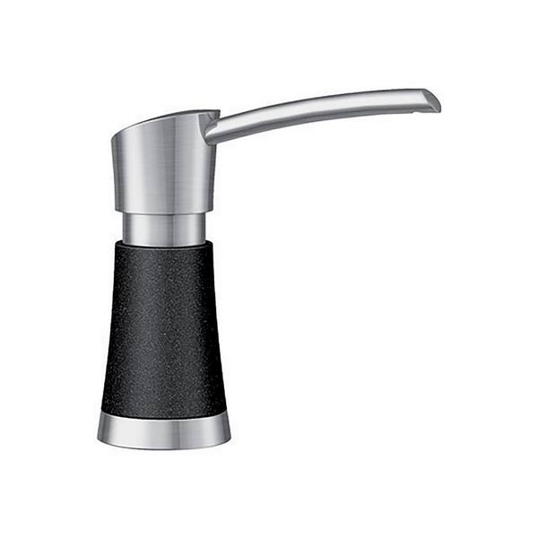 Blanco Artona Deck-Mounted Soap and Lotion Dispenser in Anthracite and Stainless