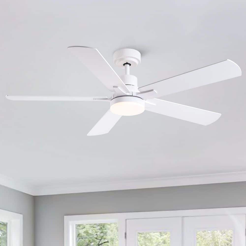Sevenine Kaleido 52 in. Indoor Matte White 3-Colors Integrated LED