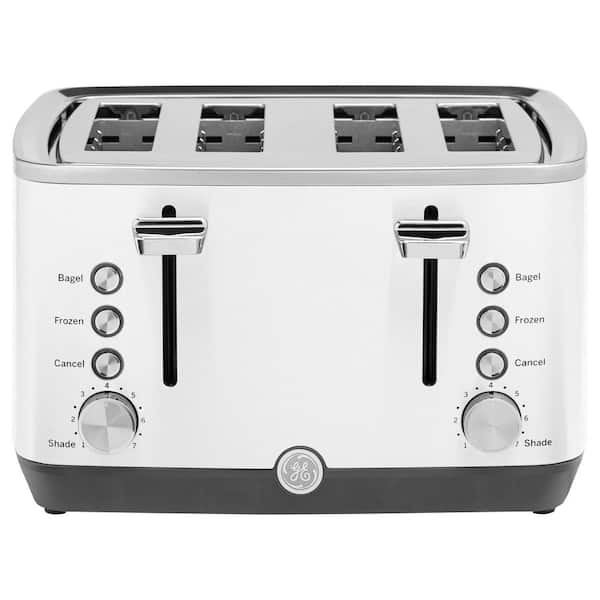 4-Slice 1500 watt White Toaster with 7 Shade Settings