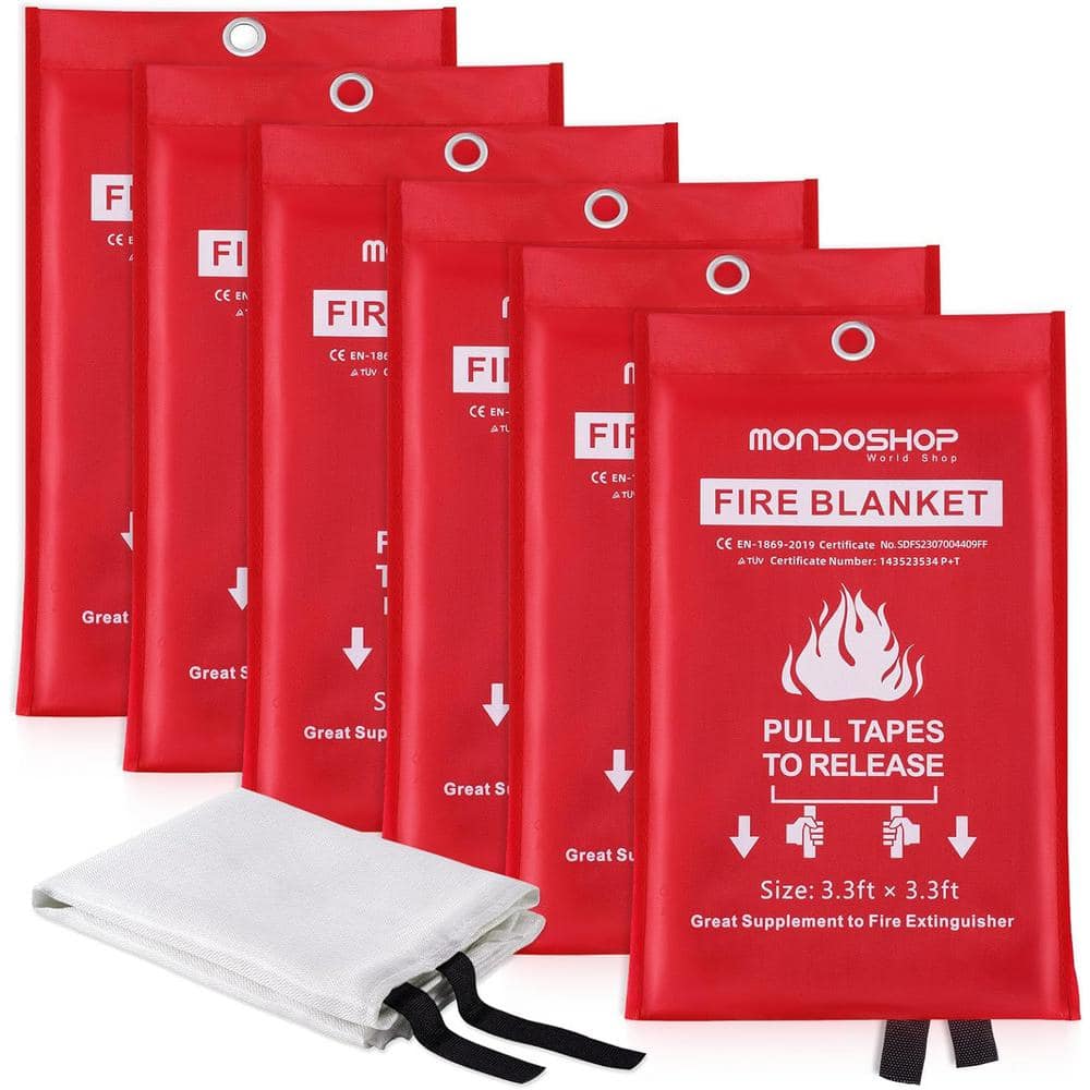 Emergency Fire Blankets for Home Kitchen-Fiberglass Fireproof Blanket for C