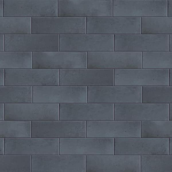 Merola Tile Coco Matte Blue Night 2 in. x 5-7/8 in. Porcelain Floor and Wall Take Home Tile Sample
