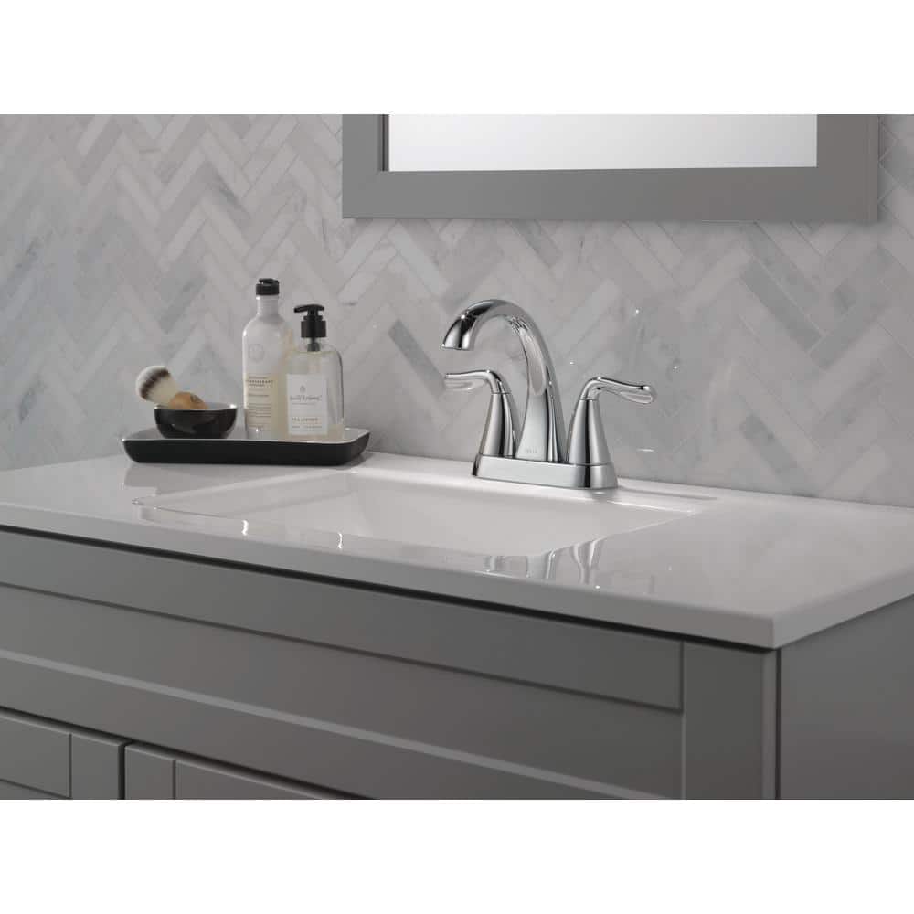 Arvo Chrome Two-Handle Centerset Bathroom Faucet
