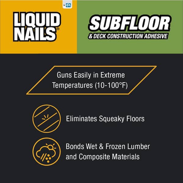Liquid Nails 10 oz. Heavy Duty Construction Adhesive LN-901 - The Home Depot