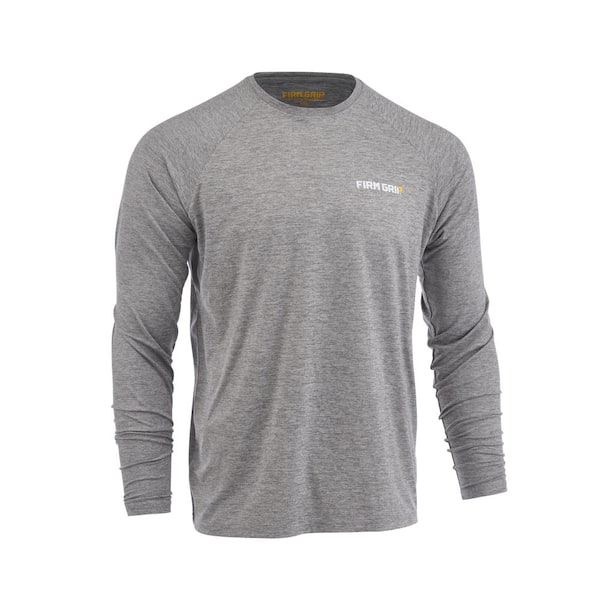 FIRM GRIP Men's X-Large Gray Performance Long Sleeved Shirt