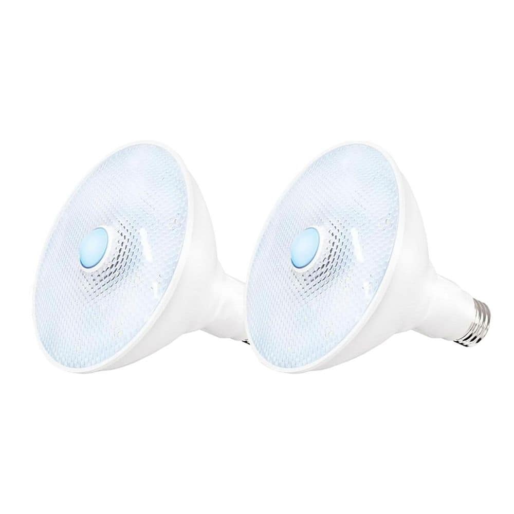 20-Watt 150-Watt Equivalent 2000 Lumen 40° White Motion Sensing Dusk to Dawn LED PAR38 Flood Light Bulb price history on PriceWatchPro