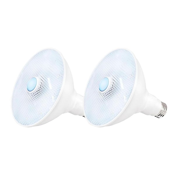 20-Watt 150-Watt Equivalent 2000 Lumen 40° White Motion Sensing Dusk to Dawn LED PAR38 Flood Light Bulb