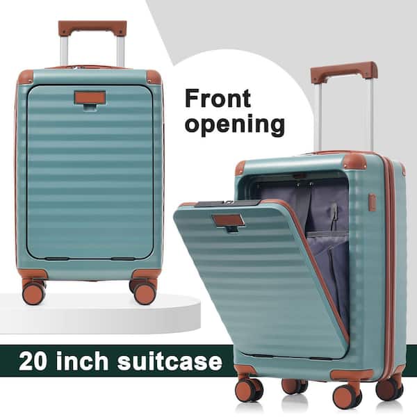 Merax 5 Bags 5-Piece Antique Blue Green Expandable ABS Hardside