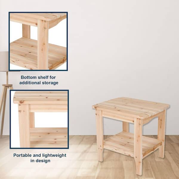 Shine Company Small Rectangular Side Table (4104) — Order now for Summ –  The Adirondack Market
