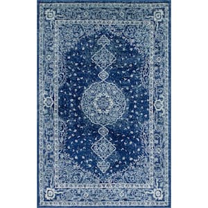 Navy Blue 4 ft. x 6 ft. Bromley Area Rug